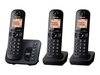 Panasonic KX-TGC223E - cordless phone - answering system with caller ID/call waiting + 2 additional handsets - 3-way call capability