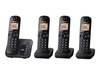 Panasonic KX-TGC224E - cordless phone - answering system with caller ID/call waiting + 3 additional handsets - 3-way call capability