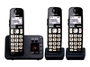 Panasonic KX-TGE723E - cordless phone - answering system with caller ID/call waiting + 2 additional handsets