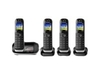 Panasonic KX-TGJ324EB - cordless phone - answering system with caller ID + 3 additional handsets - 3-way call capability