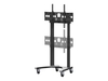 PMV Mounts PMVTROLLEYEL - cart - for flat panel - satin black,  satin silver