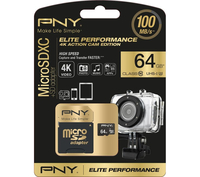 PNY Elite Performance Class 10 microSD Memory Card - 64 GB