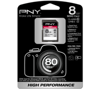 PNY High Performance Class 10 SD Memory Card - 8 GB