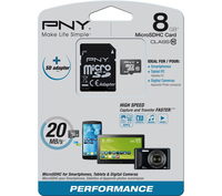 PNY Professional Class 10 microSD Memory Card - 8 GB