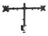 Proper - mounting kit - adjustable arm - for 2 LCD displays - black