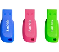 SANDISK Cruzer Blade USB 2.0 Memory Stick - 32 GB,  Pack of 3