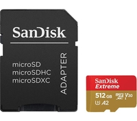 SANDISK Extreme Class 10 microSDXC Memory Card - 512 GB