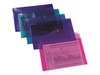 Snopake Polyfile - document wallet - for Folio,  A4 Plus - capacity: 100 sheets - transparent blue (pack of 5)