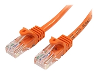 StarTech.com 0.5m Orange Cat5e / Cat 5 Snagless Ethernet Patch Cable 0.5 m - patch cable - 50 cm - orange