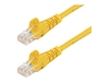 StarTech.com 0.5m Yellow Cat5e / Cat 5 Snagless Ethernet Patch Cable 0.5 m - patch cable - 50 cm - yellow