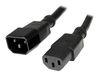 StarTech.com 1 ft Standard Computer Power Cord Extension - C14 to C13 - power extension cable - 30 cm