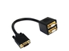 StarTech.com 1 ft. VGA to VGA Splitter Cable - M/F Dual Monitor Video Cable Splitter (VGASPL1VV) - VGA splitter - 30 cm
