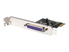 StarTech.com 1 Port PCI Express Dual Profile Parallel Adapter Card - SPP/EPP/ECP - parallel adapter