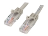 StarTech.com 10 ft Gray Cat5e / Cat 5 Snagless Patch Cable 10ft - patch cable - 3 m - grey