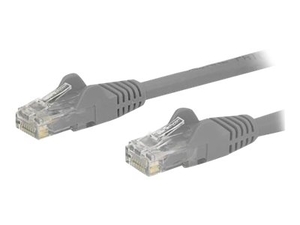 StarTech.com 10 ft Gray Cat6 / Cat 6 Snagless Patch Cable 10ft - patch cable - 3 m - grey
