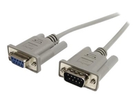 StarTech.com 10 ft Straight Through Serial Cable - M/F - Serial extension cable - DB-9 (M) to DB-9 (F) - 10 ft - gray - MXT10010 - serial extension cable - 3 m