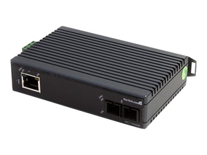 StarTech.com 10/100 Multi Mode Fiber Ethernet Industrial Media Converter SC 2 km - fibre media converter - Ethernet,  Fast Ethernet