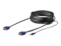 StarTech.com 15 ft. (4.6 m) USB KVM Cable for StarTech.com Rackmount Consoles - VGA and USB KVM Console Cable (RKCONSUV15) - video / USB cable - 4.6 m