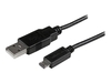 StarTech.com 15cm 6in Mobile Charge Sync USB to Slim Micro USB Cable for Phones & Tablets A to Micro B - M/M - Thin Micro USB Charge Cable (USBAUB15CMBK) - USB cable - Micro-USB Type B to USB - 15 cm