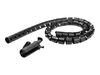 StarTech.com 1.5m (4.9ft) Cable Management Sleeve - Spiral - 1.8" (45mm) Diameter - W/ Cable Loading Tool (CMSCOILED3) cable sleeving kit