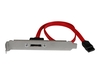 StarTech.com 18in 1 Port SATA to eSATA Plate Adapter - External SATA Plate - 6Gbps eSATA Port - Internal SATA to eSATA Adapter - 18 inch (ESATAPLT18IN) - SATA internal to external panel - 45.72 cm