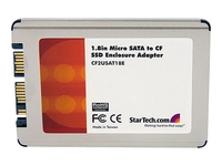 StarTech.com 1.8in Micro SATA to Compact Flash Solid State Drive Enclosure Adapter - storage controller - CompactFlash - SATA 3Gb/s