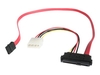 StarTech.com 18in SAS 29 Pin to SATA Cable with LP4 Power - 18in SAS 29 pin to SATA Cable - 18in SFF 8482 to SATA (SAS729PW18) - SATA / SAS cable - 46 cm