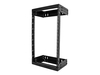 StarTech.com 18U 19" Wall Mount Network Rack,  Adjustable Depth 12-20" 2 Post Open Frame Server Room Rack for AV/Data/ IT Communication/Computer Equipment/Switch with Cage Nuts & Screws - 18U Adjustable Rack - rack - 18U
