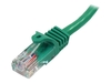 StarTech.com 1m Green Cat5e / Cat 5 Snagless Patch Cable - patch cable - 1 m - green