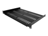 StarTech.com 1U Vented Server Rack Cabinet Shelf,  12in Deep Fixed Cantilever Tray,  Rackmount Shelf for 19" AV/Data/Network Equipment Enclosure w/ Cage Nuts & Screws,  55lbs Weight Capacity - 1U Network Rack Shelf - rack shelf - 1U