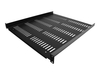 StarTech.com 1U Vented Server Rack Cabinet Shelf,  20in Deep Fixed Cantilever Tray,  Rackmount Shelf for 19" AV/Data/Network Equipment Enclosure w/ Cage Nuts & Screws,  55lbs Weight Capacity - 1U Network Rack Shelf - rack shelf - 1U