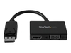 StarTech.com 2 in 1 Displayport Adapter - DisplayPort to HDMI or VGA - DisplayPort Adapter - 1920x1200 - Travel Adapter (DP2HDVGA) - video converter - black