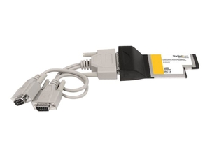 StarTech.com 2 Port 54mm ExpressCard RS232 Serial Adapter Card with 16550 UART - serial adapter