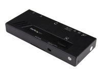 StarTech.com 2-Port HDMI Automatic Video Switch - 4K 2x1 HDMI Switch with Fast Switching,  Auto-Sensing and Serial Control (VS221HD4KA) - video/audio switch - 2 ports
