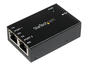 StarTech.com 2 Port Industrial USB to Serial RJ45 Adapter - Wallmount and DIN Rail - serial adapter