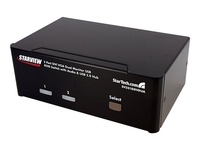 StarTech.com 2 Port KVM Switch - DVI and VGA w/ Audio and USB 2.0 Hub - Dual Monitor / Display / Screen KVM Switch - DVI VGA (SV231DDVDUA) - KVM / audio / USB switch - 2 ports