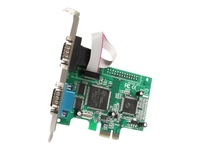 StarTech.com 2 Port PCI Express RS232 Serial Adapter Card with 16550 UART - serial adapter