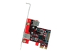 StarTech.com 2 port PCI Express SuperSpeed USB 3.0 Card - 1 Internal 1 External - USB adapter - 2 ports