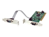 StarTech.com 2 Port PCI Low Profile RS232 Serial Adapter Card with 16550 UART - serial adapter