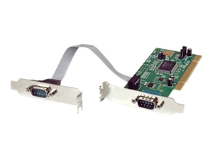StarTech.com 2 Port PCI Low Profile RS232 Serial Adapter Card with 16550 UART - serial adapter