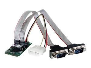 StarTech.com 2 Port RS232 Mini PCI Express Serial Card w/ 16950 UART - serial adapter