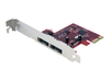 StarTech.com 2 Port SATA 6 Gbps PCI Express eSATA Controller Card - storage controller - eSATA 6Gb/s - PCIe