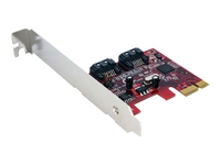 StarTech.com 2 Port SATA 6 Gbps PCI Express SATA Controller Card - storage controller - SATA 6Gb/s - PCIe