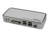 StarTech.com 2 Port USB DVI KVM Switch with Audio and Cables - KVM / audio / USB switch - 2 ports