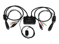 StarTech.com 2 Port USB HDMI Cable KVM Switch with Audio and Remote Switch - USB Powered KVM with HDMI - Dual Port HDMI KVM Switch (SV211HDUA) - KVM / audio switch - 2 ports