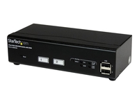 StarTech.com 2 Port USB VGA KVM Switch with DDM Fast Switching Technology and Cables - VGA USB KVM Switch - DDM KVM Switch (SV231USBDDM) - KVM / USB switch - 2 ports