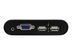 StarTech.com 2 Port USB VGA KVM Switch with File Transfer and PIP - KVM switch - 2 ports - desktop