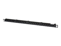 StarTech.com 24 Port 0.5U Cat5e Patch Panel - RJ45 Ethernet Rack Mount Cat 5e 110 Patch Panel - Rackmount Network Patch Panel (PANELHU24) - patch panel