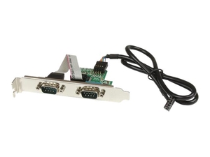 StarTech.com 24in Internal USB Motherboard Header to 2 Port Serial RS232 Adapter - serial adapter