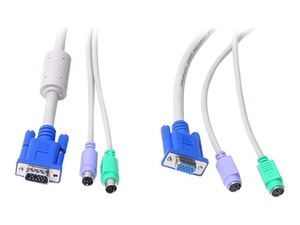 StarTech.com 25 ft 3-in-1 PS/2 KVM Extension Cable - keyboard / video / mouse (KVM) extension cable - 7.5 m